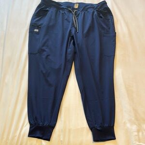 Navy blue jogger scrub pants